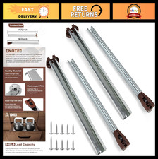 2 Packs 16" Metal Drawer Slides Center Track, Replacement for Dresser & Cabinet