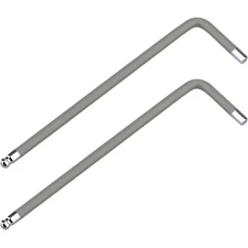 2 PCS 1.5mm Ball End Hex Key Allen Wrench, L Shaped Long Arm S2 Steel Tool