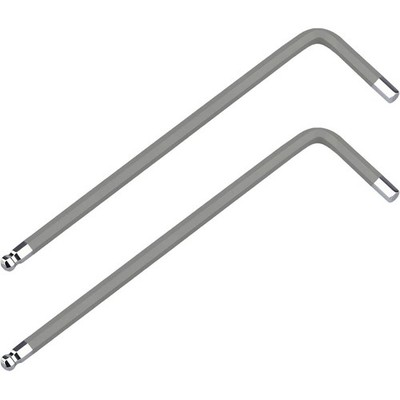 2 PCS 1.5mm Ball End Hex Key Allen Wrench, L Shaped Long Arm S2 Steel Tool
