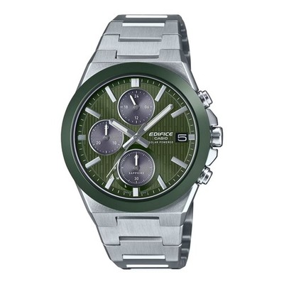Casio Edifice Herrenuhr Solar Saphirglas Chrono Grün 40mm EFS-S650D-3AEF