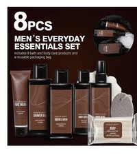 8PCS Men’s Grooming Gift Set Bath & Body Care Kit ~ Father’s Day Gift/ Birthday
