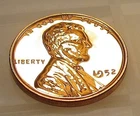 1952  Choice Proof  Lincoln Wheat Cent EYE CANDY Blazing Red Beauty #1227 ~ 11