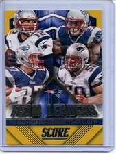 2015 Score #1 Rob Gronkowski/Tom Brady/Jonas Gray/Rob Ninkovich Leaders Gold