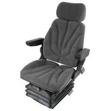 12v Heavy Duty Tractor Excavator Back Hoe Mower Loader Seat W/ Air Suspension