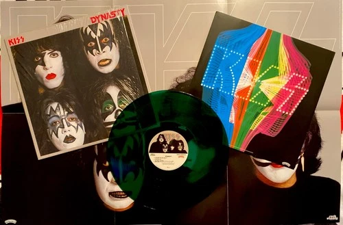 KISS “In Shrink” Dynasty Green Vinyl LP Australia Rare Color NM Aucoin Ace