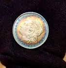 1882 Morgan silver Dollar w/Monster bullseye tone and brilliant reverse!!