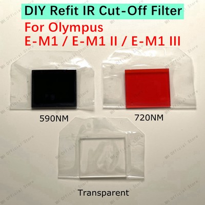 Camera DIY Refit IR Cut Off Infrared Filter For Olympus E-M1 E-M1II E-M1III