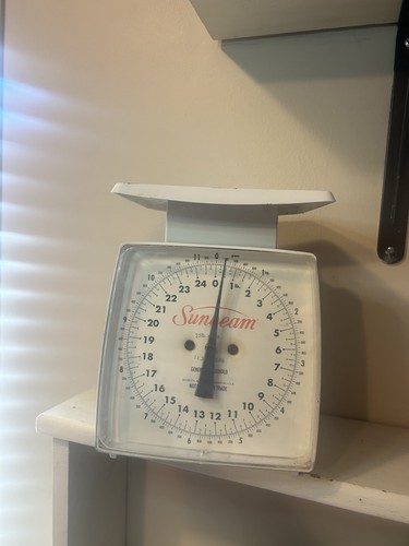 Vintage Sunbeam Kitchen Scale, Kitchen Scale, Vintage baking scale