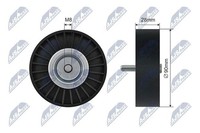 Original Nty Spannrolle Keilrippenriemen RNK-ME-046 FüR Mercedes-Benz