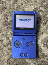Nintendo Game Boy Advance SP Cobalt Blue AGS 001 & Battery Extender Tested