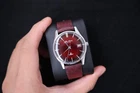 [Serviced] Rare Vintage 1964 Seiko Skyliner Calendar Burgundy Dial 21 Jewels Ref