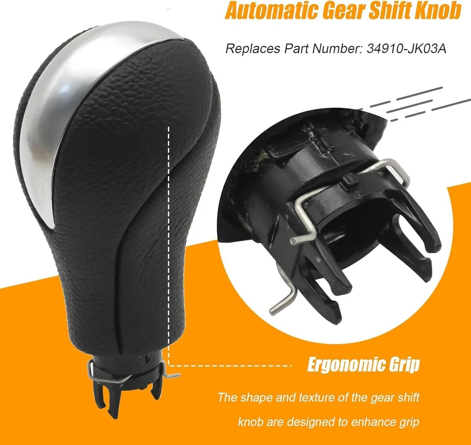 Perilla de cambio de marchas 34910-JK03A para Nissan Infiniti G25 G37 FX37 EX37 QX70 Q60 QX50 Foto 3 de 4