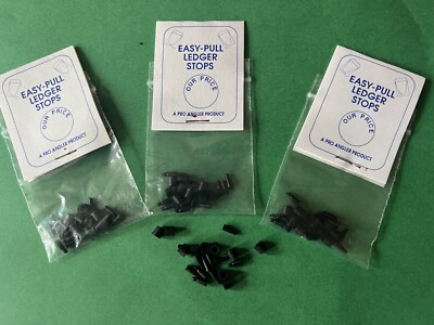 Neu 5 Stück (50) schwarz große Ledger Stops für Schwimmer, Ledger, Friedfischangeln