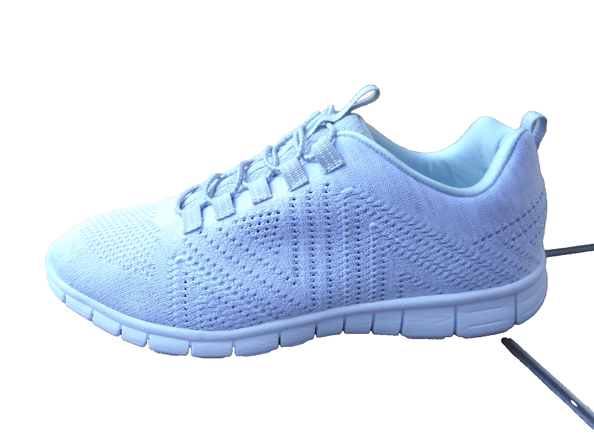 NIB $85 COMFORT VIEW Normcore Yoga White Tennis Loafers Shoes