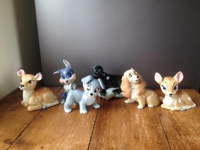 AUSWAHL SELTENER WADE GROSSER AUFBLASBARER FIGUREN um 1961-63 DISNEY LADY & THE TRAMP