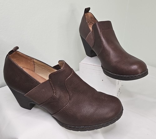 Croft & Barrow Womens MAID Slip On Shoes Size 7.5M Brown Vegan Ortholite Clog