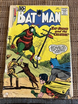 Batman #143 (DC Comics October 1961) Detached Cover