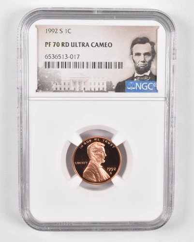 1992-S Lincoln Memorial Cent PF70 UCam NGC Graded - Spl Lbl PR Proof