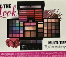 Profusion Get The Look Sunkissed Multi Tier Makeup Artist 76 Piece Kit Storage 