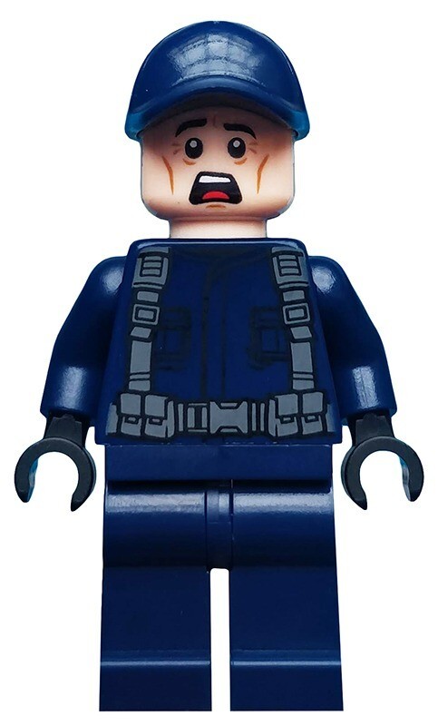 Lego ACU Guard 10758 Dark Blue Cap Jurassic World Minifigure