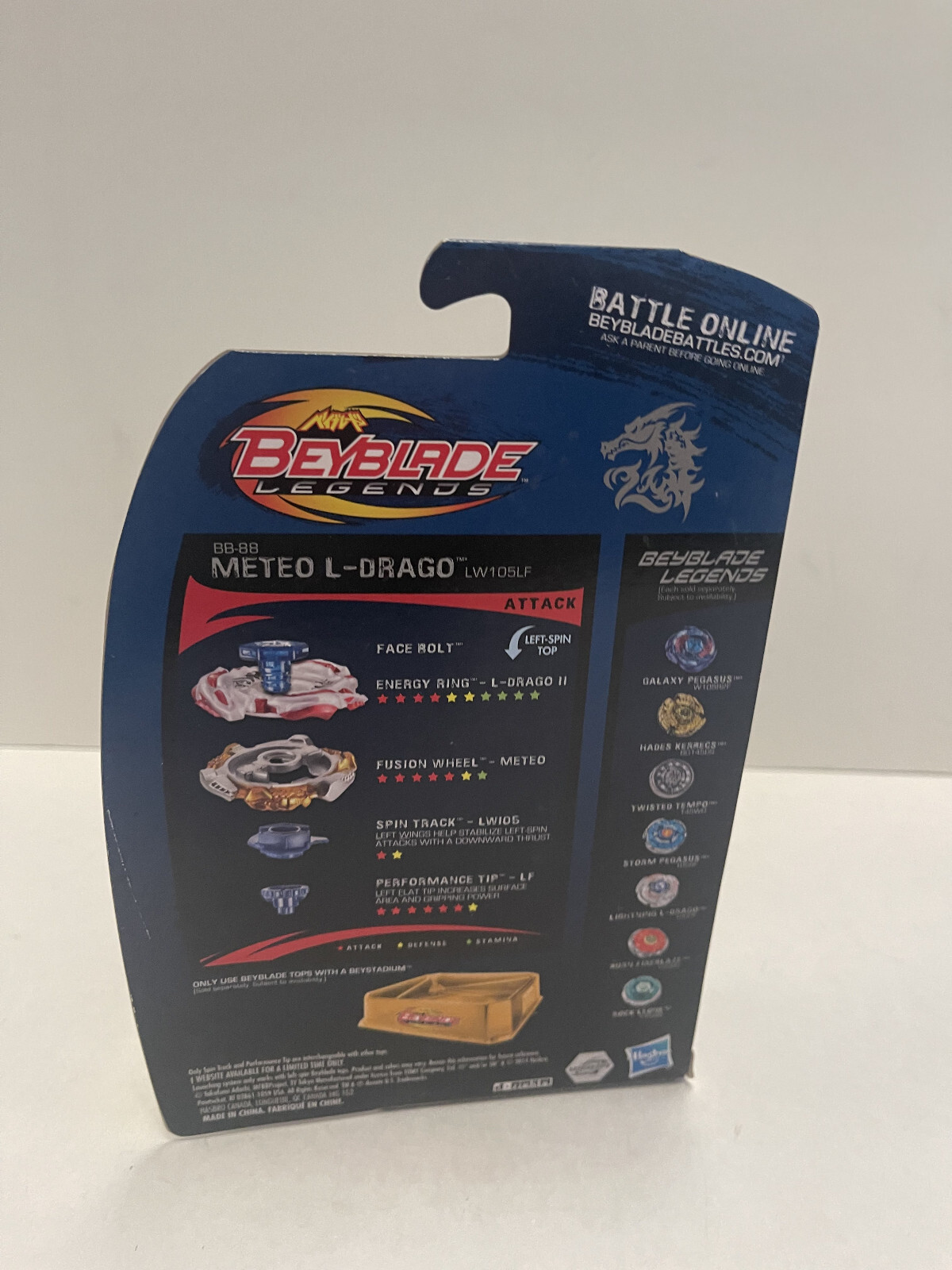 Hasbro Beyblade Legends BB88 Meteo LDrago Top Attack Brand New eBay