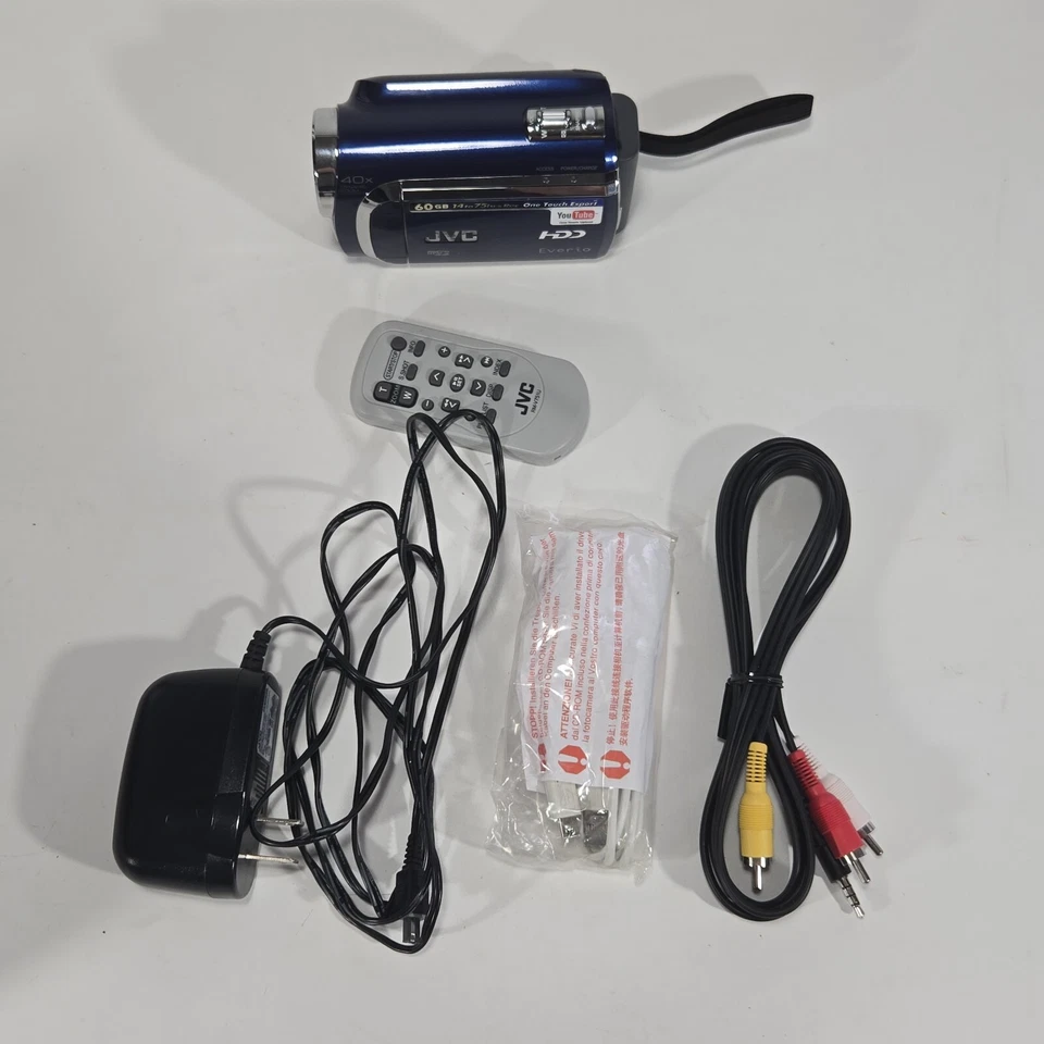 JVC Everio GZ-MG630SU HDD Video Camera Camcorder w Charger Battery Tested Works - Image 4 of 4