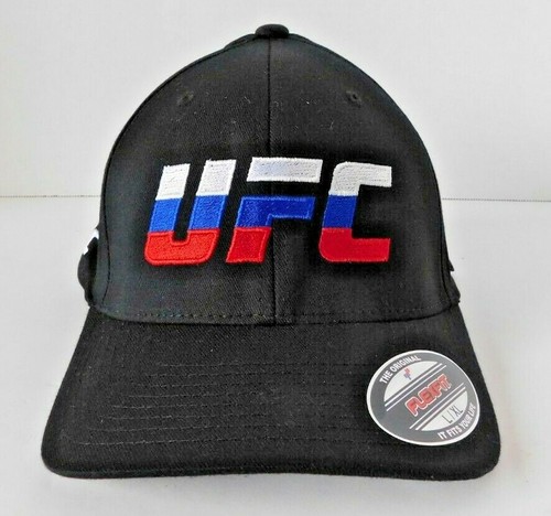 UFC Russia Black Flex Fit Embroidered 
