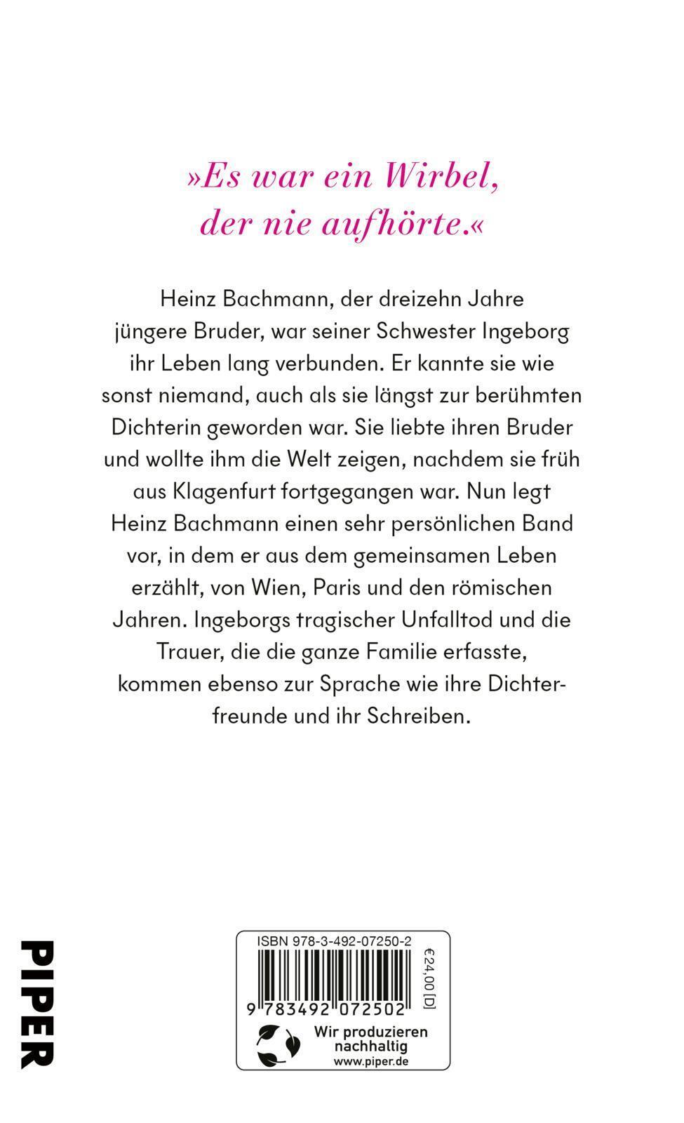 Thumbnail - Ingeborg Bachmann, Meine Schwester Heinz Bachmann Buch 128 S. Deutsch