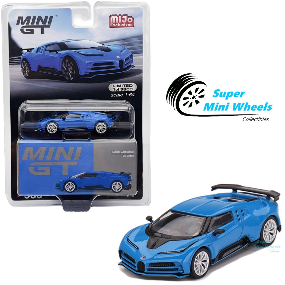 Mini GT 1:64 Bugatti Centodieci Blue Bugatti #586 | eBay