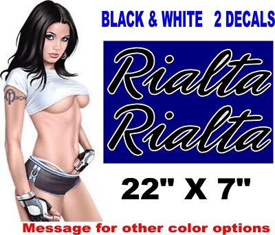 RIALTA RV DECALS DECAL CAMPER 30 COLOR CHOICES message me for other options