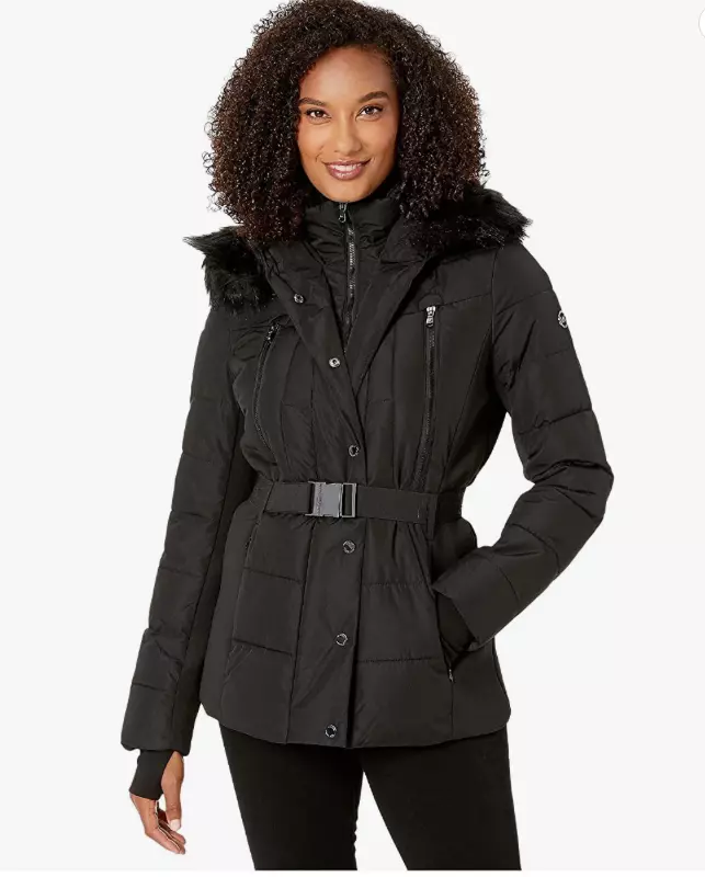 Michael kors jacket with belt store