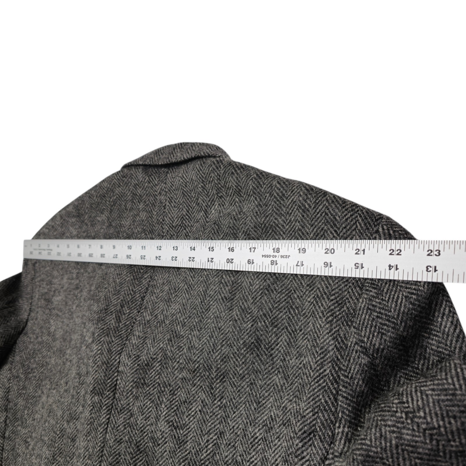 Vintage American Craftsman Jacket Mens Wool Gray Herringbone Sport Coat Size 50