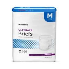 McKesson Ultimate Briefs Incontinence Unisex Maximum Absorbency Unisex Medium