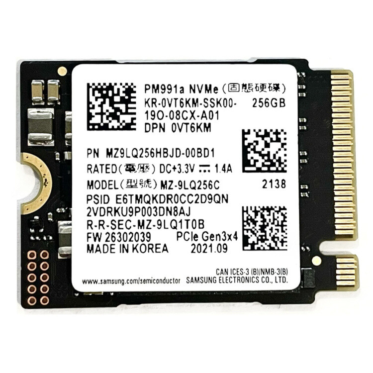 Samsung PM991a SSD 256GB NVMe M.2 2230 | eBay.de