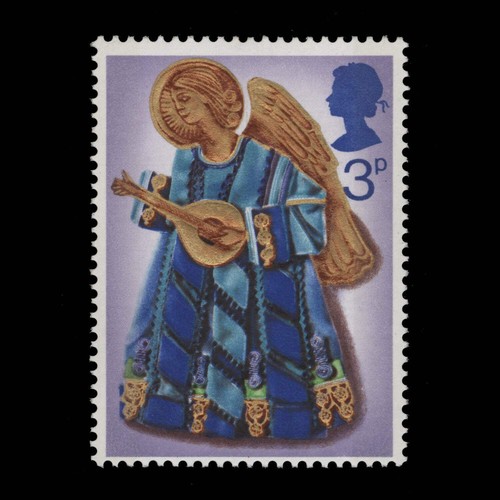 Great Britain 1972 (Variety) 3p Christmas missing green - Picture 2 of 2
