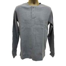 NWT THE NORTH FACE Mens Small Long Sleeve Henley Shirt Shady Blue