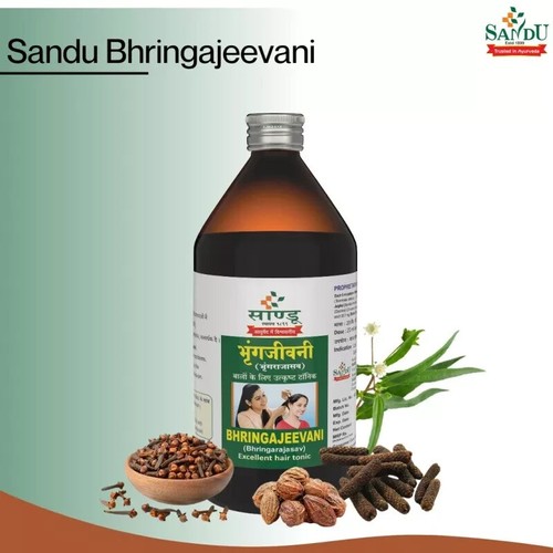 Sandu Bhringajeevani Liquid Syrup 450ml with Free Shipping - Picture 5 of 5