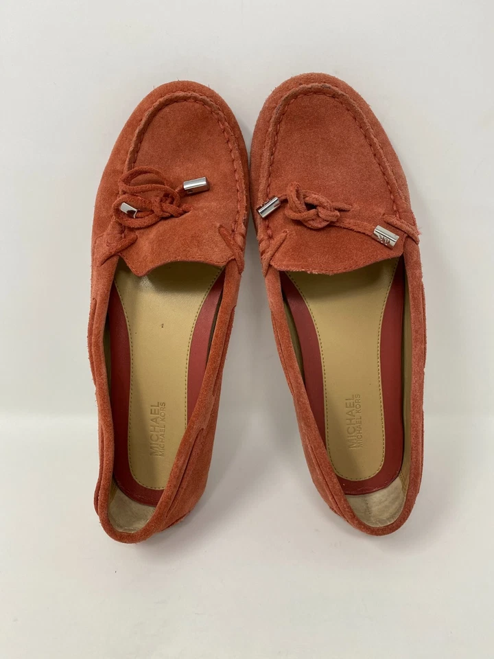 Michael Kors Mujer 7 M Azul Margarita Gamuza Mocasín Planos Barco Zapatos para Conducir Foto 2 de 4