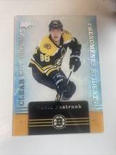 2019-20 UD Tim Hortons Hockey Cards Clear Cut Phenoms #CC5 David Pastrnak  CC-5