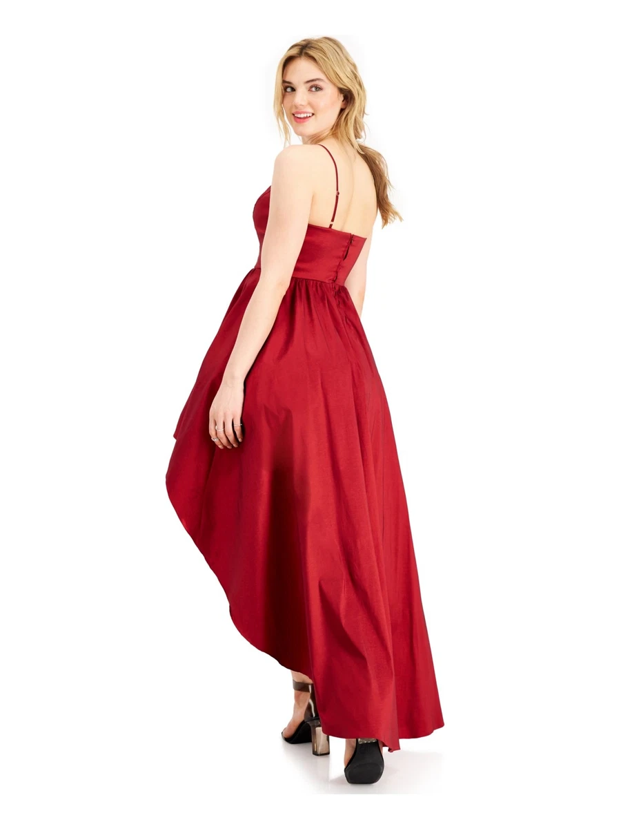 B darlin red cheap high low dress