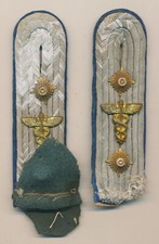 WWII German heer army shoulder board set medical officer veteran estate cut off
