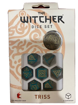 The Witcher Dice Set: Triss - The Beautiful Healer Contains 7 Dice & 1 Coin