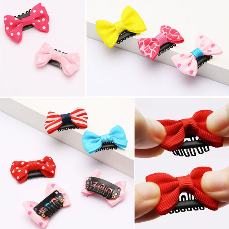 16 Clip Per Capelli Con Fiocco Bambina - 8 Paia Colorate - Foto 14