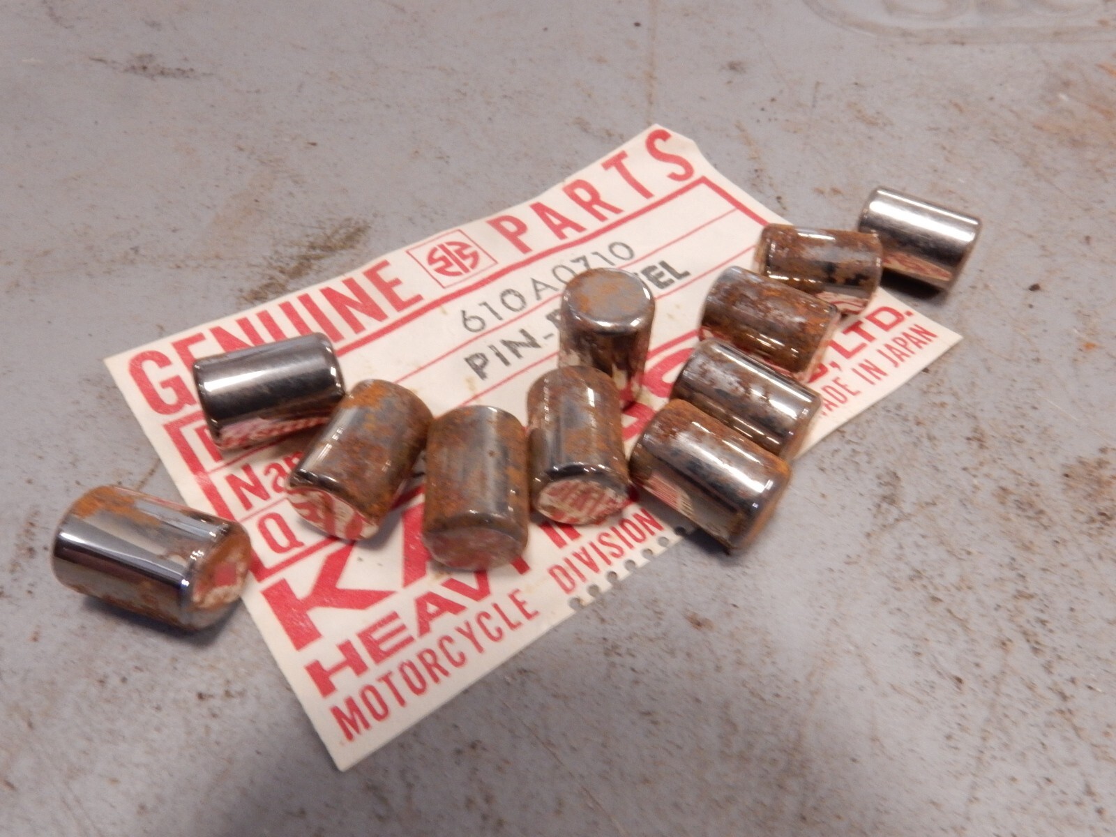 NOS Kawasaki 7x10 Clutch Dowel Pins A1 A1SS A7 A7SS F4 G3SS MC1