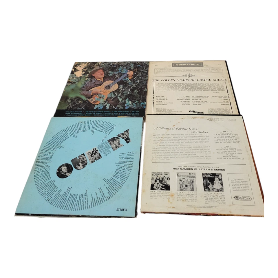 Vintage Burl Ives How Great Thou Art and Two Various Gospel Vinyl LP Bundle of 4 - Image 2 of 4