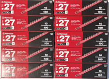 10X Boxes Ramset 5RS27 .27 Red Strip Loads Level 5 Totals 1000 Loads 