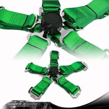 1 X Green Heavy Duty 5 Point Camlock Safety Harness Racing Seat Belt Universal