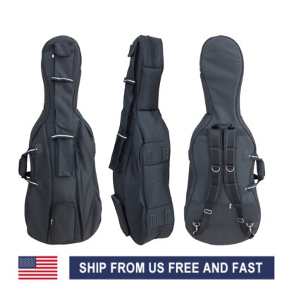 Advance Cello Case With Multiple Pockets and Adjustable Backpack Straps Durable