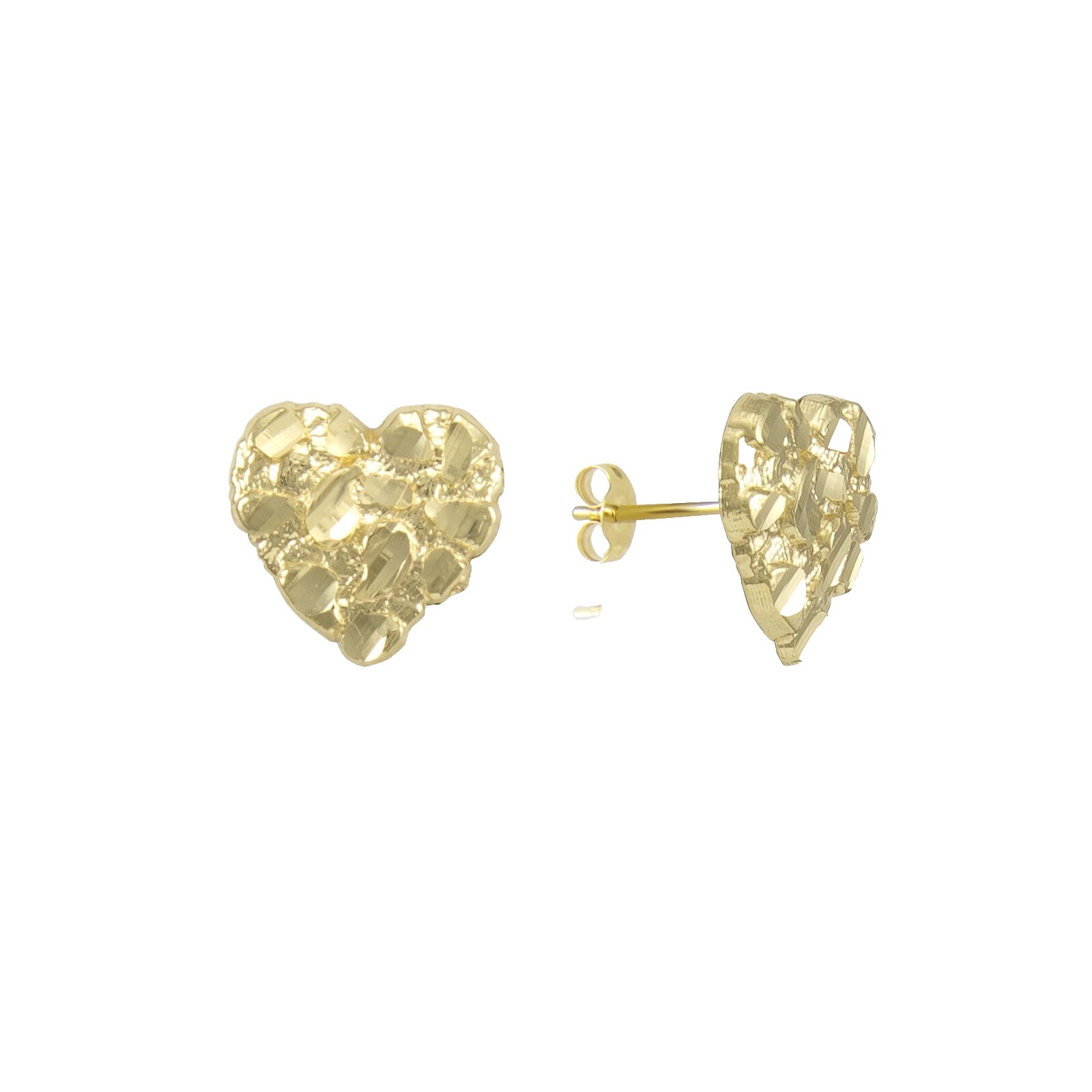 Heart Nugget Earrings
