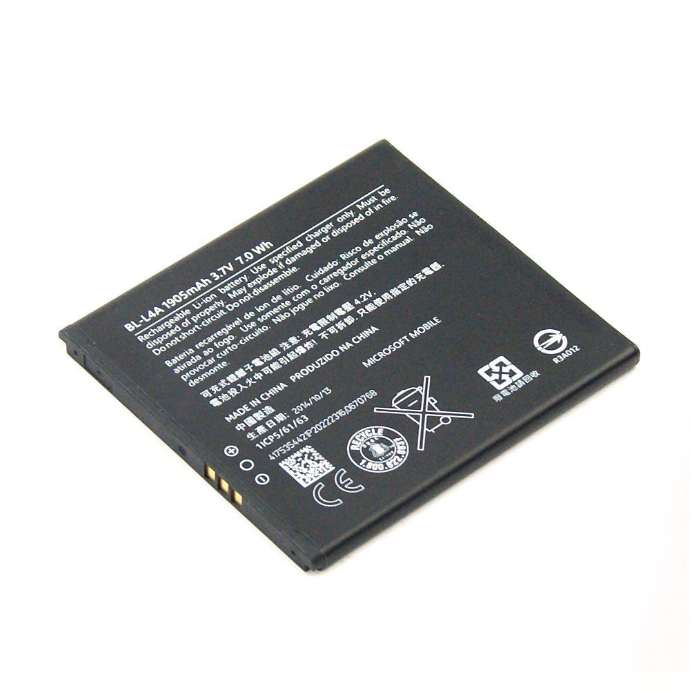 Batterie BL-L4A d'origine Microsoft Nokia de 1905mAh pour smartphone Lumia 535